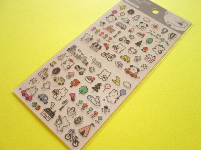 Photo1: Kawaii Cute Schedule Stickers Sheet Gaia *Puchi Puchi Life (466704-1)