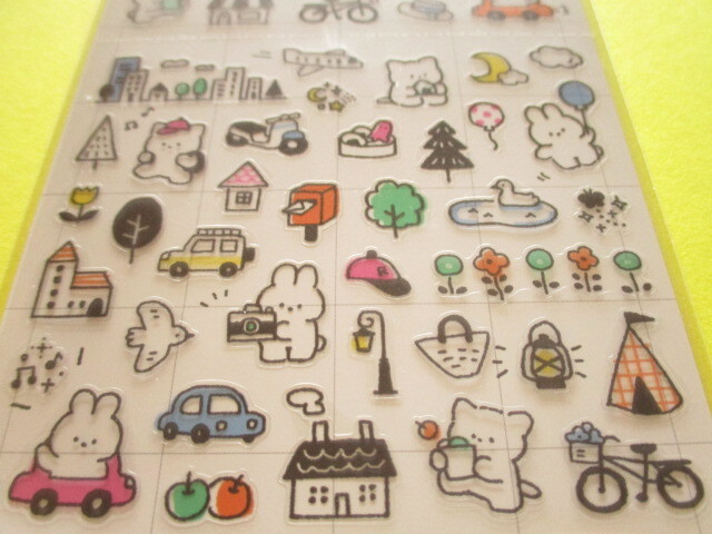 Photo: Kawaii Cute Schedule Stickers Sheet Gaia *Puchi Puchi Life (466704-1)