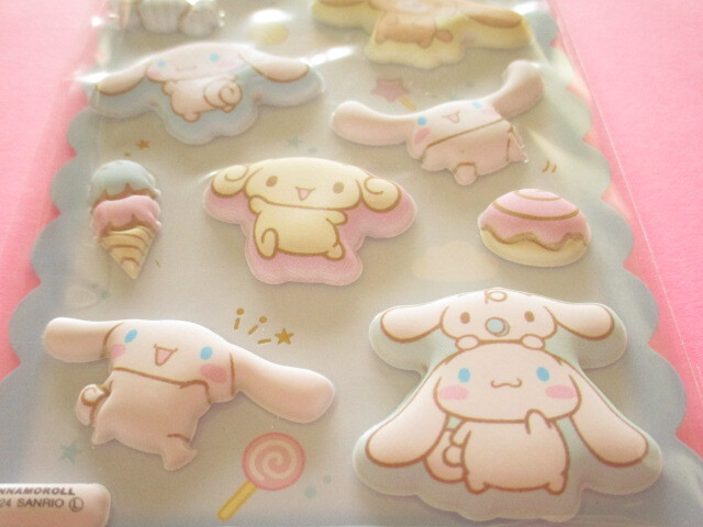 Photo: Kawaii Cute Puffy Marshmallow Stickers Sheet Sanrio Characters Crux *Cinnamoroll (121886)