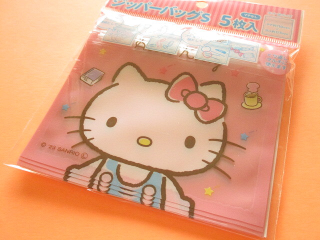 Photo1: 5pcs Kawaii Cute Sanrio Hello Kitty Small Zipper Bags Set (ZBS14-KT)