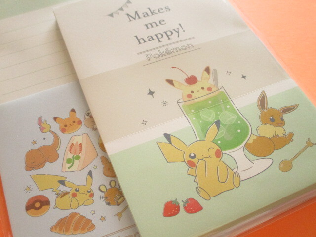 Photo: Kawaii Cute Letter Set Cute Pokémon  Kamio Japan *Snack Time (303892)