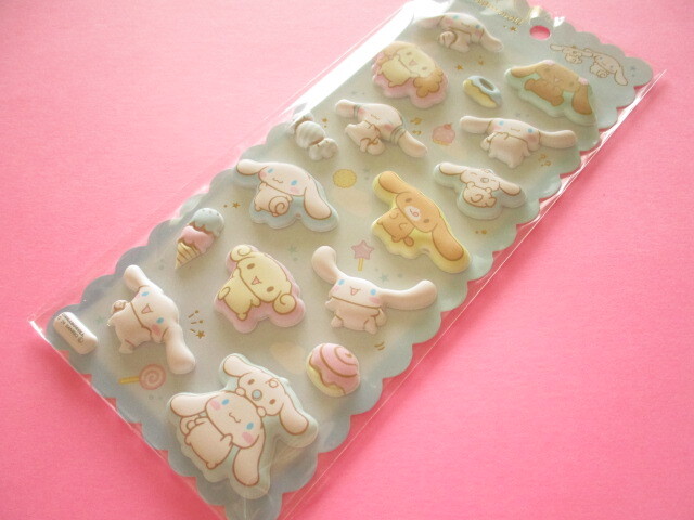 Photo1: Kawaii Cute Puffy Marshmallow Stickers Sheet Sanrio Characters Crux *Cinnamoroll (121886)