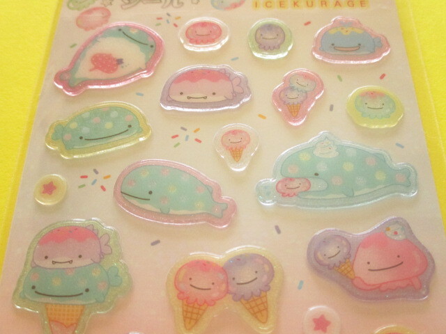 Photo: Kawaii Cute Lame Clear Stickers Sheet San-x *Jinbesan (SE60808)