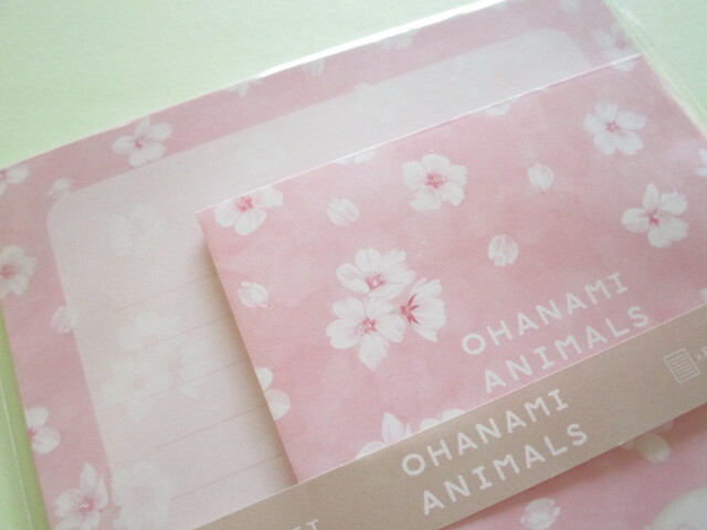 Photo: Kawaii Cute Cherry blossom Letter Set Kyowa *Ohanami Animals (42-184 Dog)