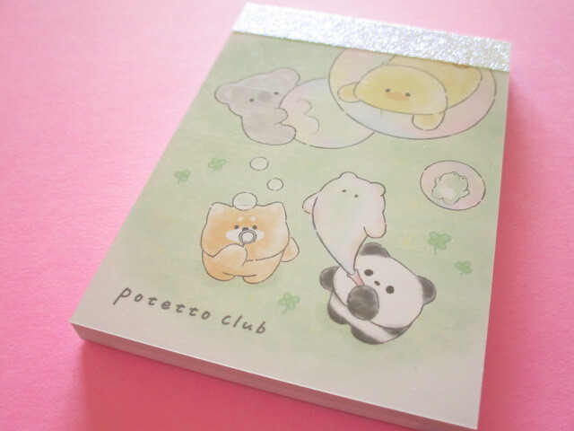 Photo1: Kawaii Cute Mini Memo Pad Potetto Club Crux *ノビノビ (121275)