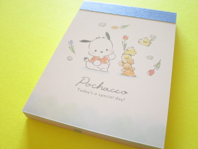 Photo1: Kawaii Cute Mini Memo Pad Pochacco Sanrio *Flower (120310)