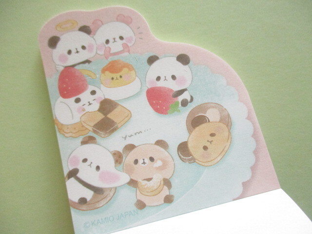 Photo: Kawaii Cute Die-Cut Mini Memo Pad Mochi Mochi Panda Kamio Japan *Sweets (218658)