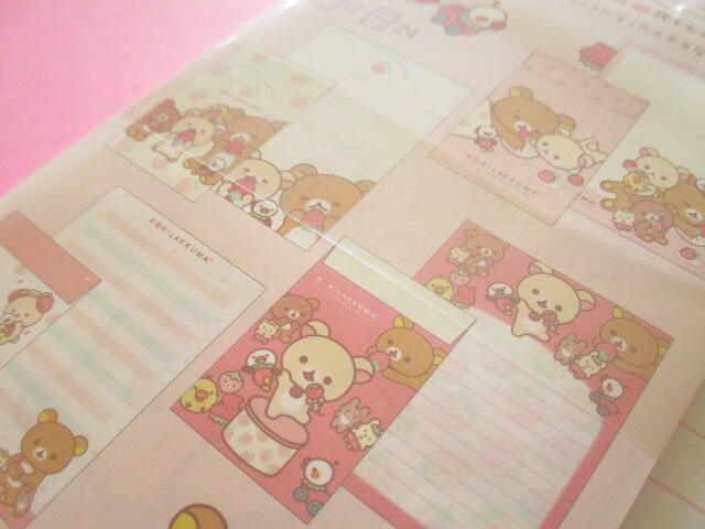 Photo: Kawaii Cute Regular Letter Set Korilakkuma San-x *Full of Strawberry Day (LH79701)