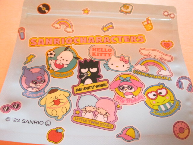 Photo: 6 pcs Kawaii Cute Sanrio Characters A7 Zipper Bags Set *Sticker (38366)