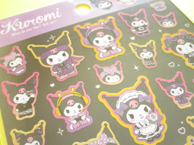 Photo: Kawaii Cute Stickers Sheet Kuromi Sanrio *Kuromi Collection Design (410773)