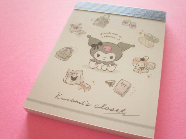Photo1: Kawaii Cute Mini Memo Pad Kuromi Sanrio *Kuromis Coset (304177)