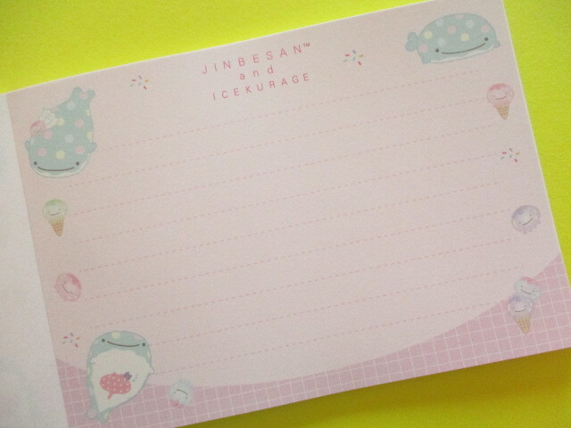 Photo: Kawaii Cute Large Memo Pad Jinbesan San-x *Jinbesan & Icekurage (MH20501)