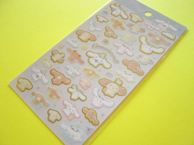 Photo1: Kawaii Cute Stickers Sheet Cinnamoroll Sanrio *Flower Frame (410735)