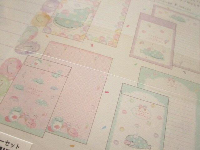 Photo: Kawaii Cute Regular Letter Set Jinbesan San-x *Jinbesan & Icekurage (LH80801)