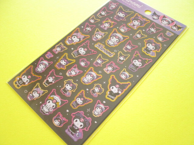 Photo1: Kawaii Cute Stickers Sheet Kuromi Sanrio *Kuromi Collection Design (410773)