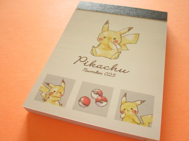 Photo1: Kawaii Cute Pikachu Mini Memo Pad Cute Model *コマワリ (304114)