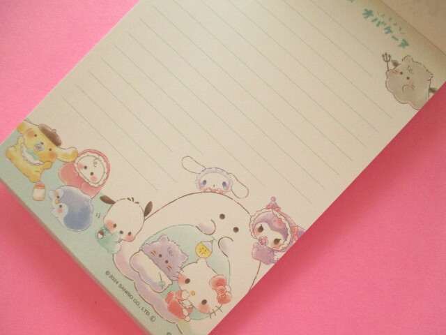 Photo: Kawaii Cute Sanrio Characters× Obakenu Large Memo Pad Crux *Circle (122217)