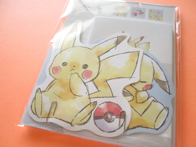 Photo1: Kawaii Cute Pikachu Letter Set Cute Model *コマワリ (304112)