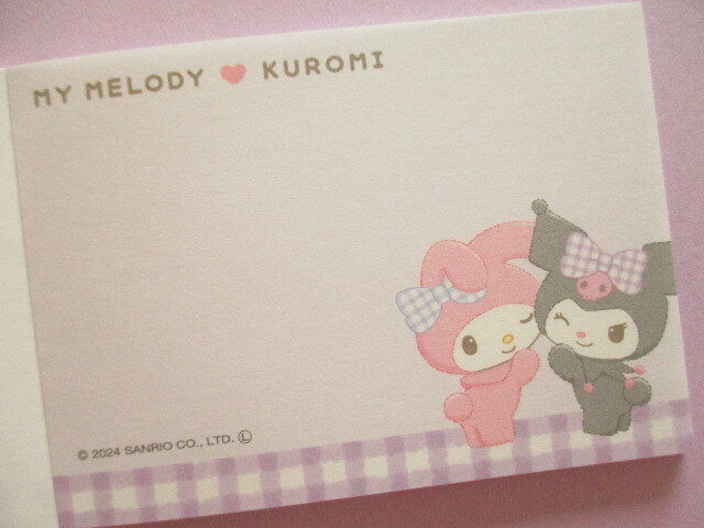 Photo: Kawaii Cute Mini Memo Pad My Melody & Kuromi Crux *もこっと (122377)