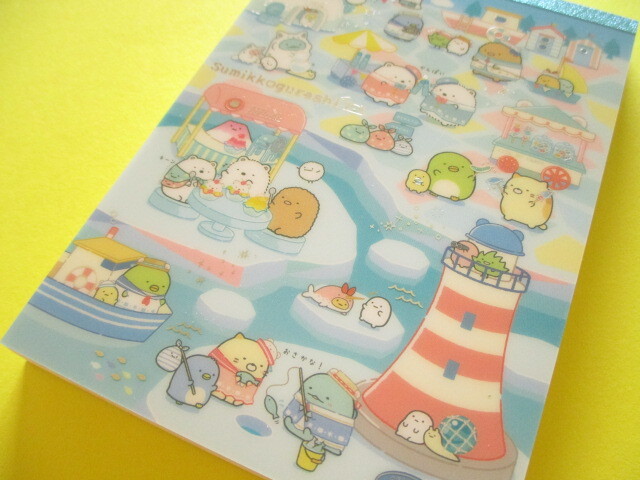 Photo1: Kawaii Cute Large Memo Pad Sumikkogurashi San-x *Home of Shirokuma (MH21202)