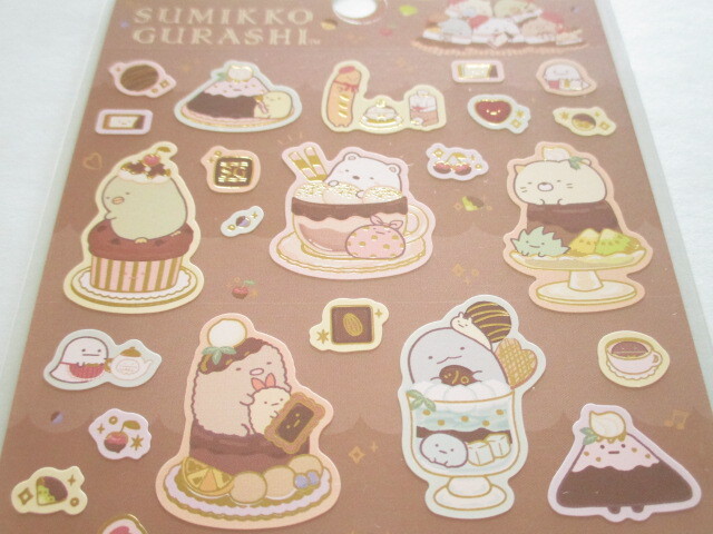 Photo: Kawaii Cute Stickers Sheet Sumikkogurashi San-x *Chocolate Fair (SE65202)