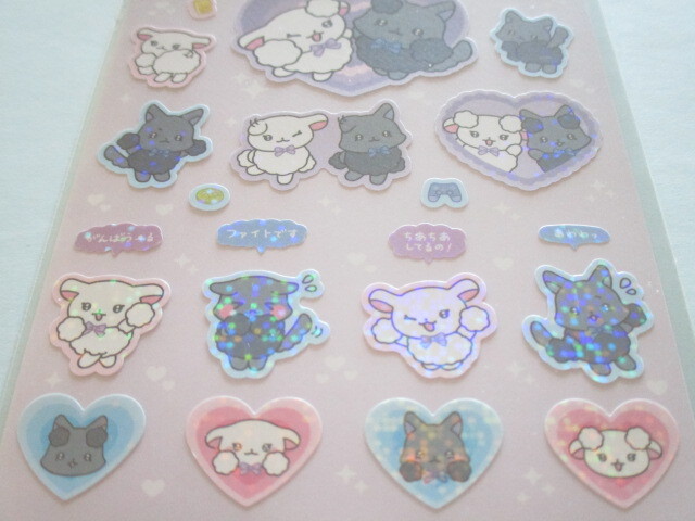 Photo: Kawaii Cute Stickers Sheet Cheer Cheer Lambs San-x *Cheer Cheer Lambs Debut (SE66101)