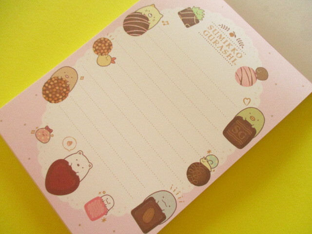 Photo: Kawaii Cute Large Memo Pad Sumikkogurashi San-x *Chocolate Fair (MH24702)