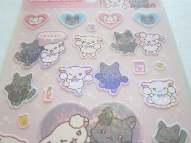 Photo: Kawaii Cute Stickers Sheet Cheer Cheer Lambs San-x *Cheer Cheer Lambs Debut (SE66101)