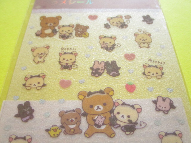 Photo: Kawaii Cute Lame Clear Stickers Sheet San-x *Rilakkuma (SE66001)