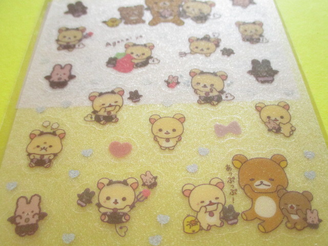 Photo: Kawaii Cute Lame Clear Stickers Sheet San-x *Rilakkuma (SE66001)