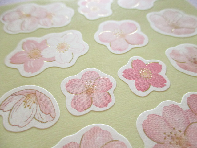 Photo: Beautiful Masking Stick Seals Stickers Set Kyowa *Cherry blossom Sakura meguri SD (62-E72)