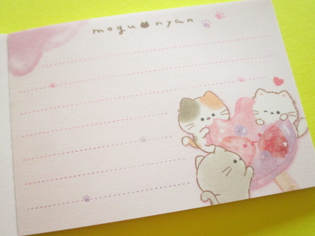 Photo: Kawaii Cute Mini Memo Pad Mogu♡nyan Kamio Japan *Popsicle (224806)