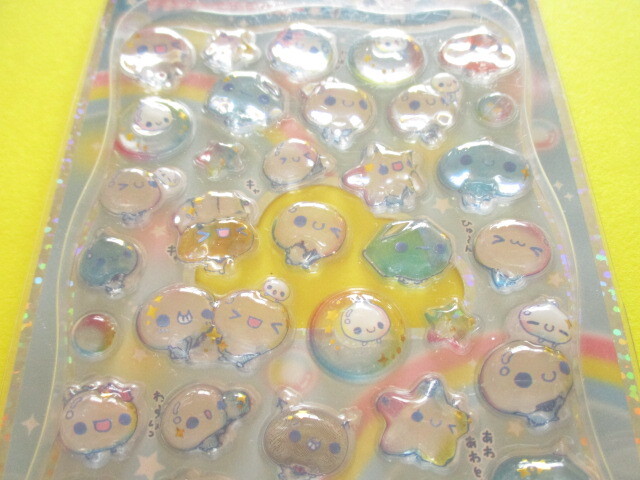Photo: Kawaii Cute Petit Drop Stickers Sheet KAMIO JAPAN *ぷくぷくあわわちゃん (226218)