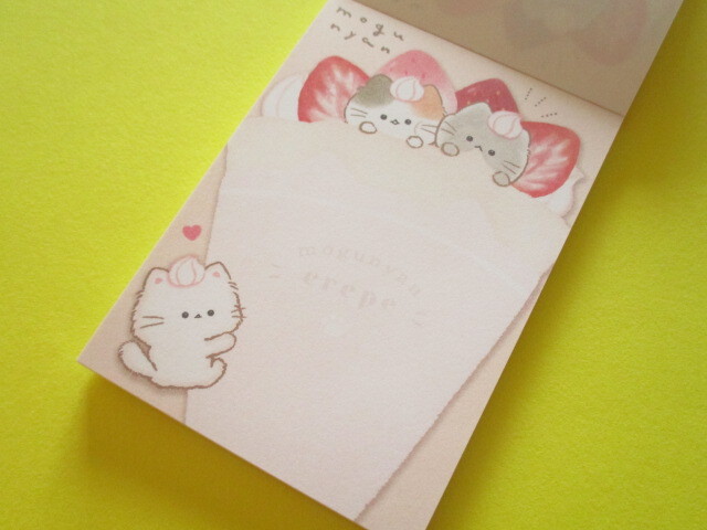 Photo: Kawaii Cute Mini Memo Pad Mogu♡nyan Kamio Japan *Crepe (224807)