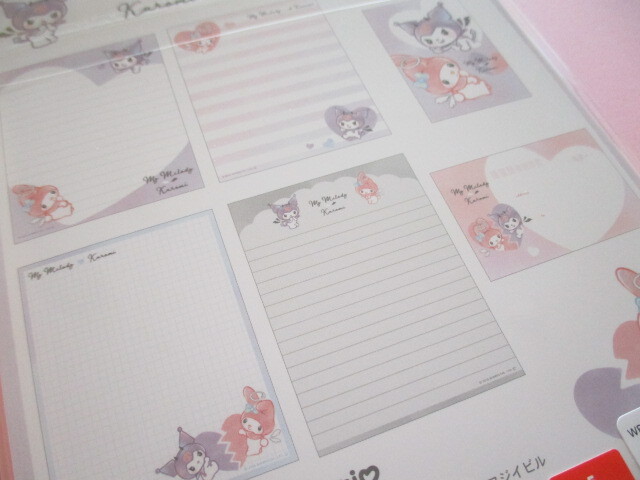 Photo: Kawaii Cute Letter Set My Melody & Kuromi Sanrio *Cute Battle (305521)