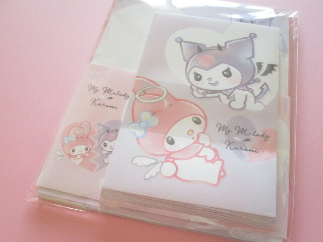 Photo1: Kawaii Cute Letter Set My Melody & Kuromi Sanrio *Cute Battle (305521)
