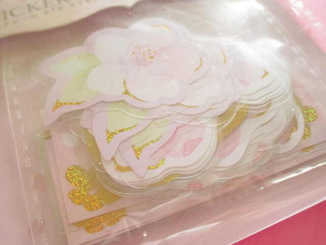 Photo: Kawaii Cute Sticker Flakes Sack Amifa *Cherry blossom Sakura Fleeting (148237)