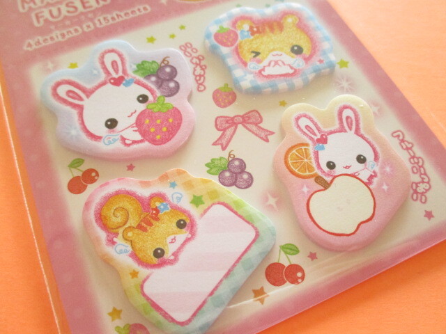 Photo: 2 packs Kawaii Cute Sticky Memos Set KAMIO JAPAN *フワフワらびちゃん (129899,129900)