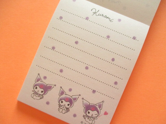 Photo: Kawaii Cute Mini  Memo Pad Kuromi Sanrio *水彩コスメ (413606)