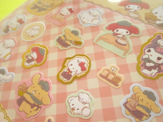 Photo: Kawaii Cute Stickers Sheet Sanrio *Sanrio Characters (Bakery)