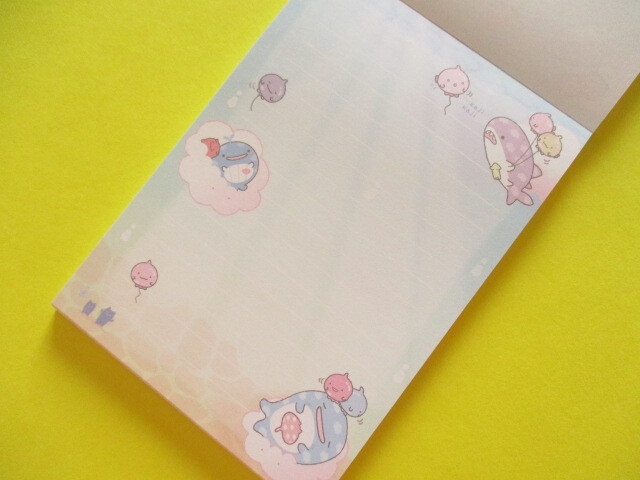 Photo: Kawaii Cute Large Memo Pad Jinbesan San-x *Jinbesan and Fusen-uo (MH26301)