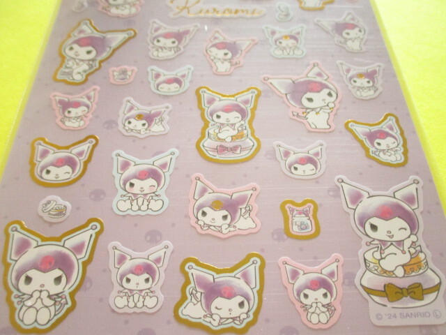 Photo: Kawaii Cute Stickers Sheet Sanrio *Kuromi (水彩コスメ)
