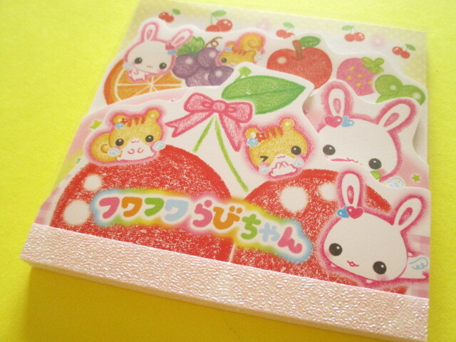 Photo1: Kawaii Cute Medium Memo Pad Crux *フワフワらびちゃん (129902)