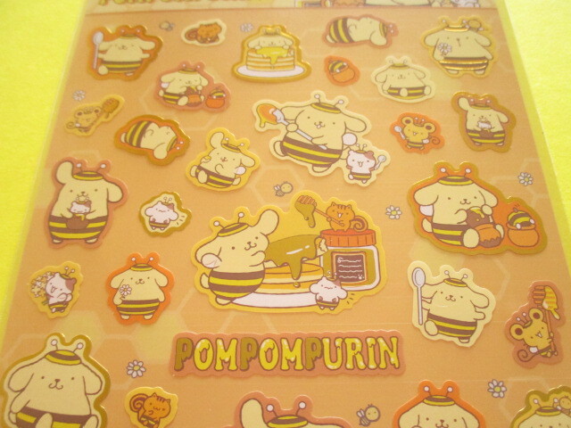 Photo: Kawaii Cute Stickers Sheet Sanrio *POMPOMPURIN (ハチ)