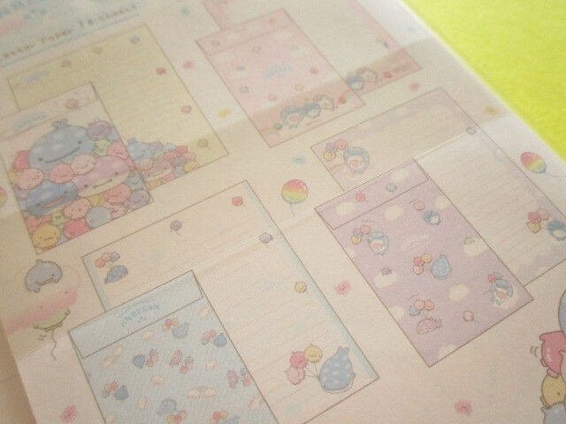 Photo: Kawaii Cute Regular Letter Set Jinbesan San-x *Jinbesan and Fusen-uo (LH83301)