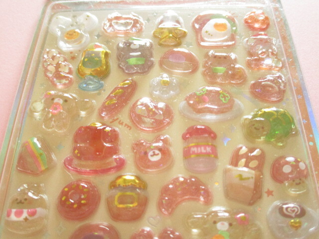 Photo: Kawaii Cute うるちゅる Pop Stickers Sheet Crux *Pastries (130562)