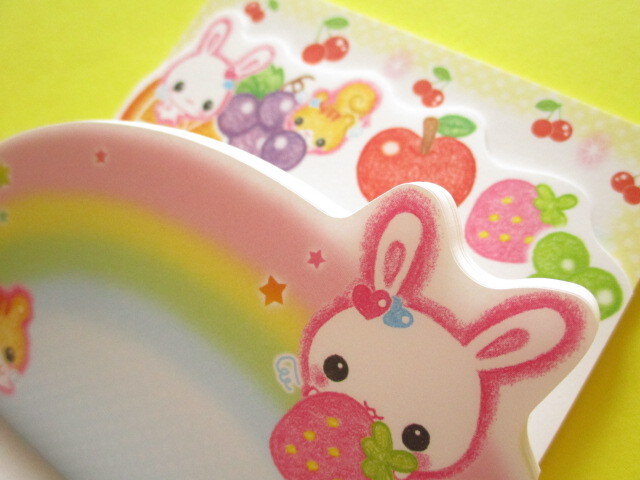 Photo: Kawaii Cute Medium Memo Pad Crux *フワフワらびちゃん (129902)
