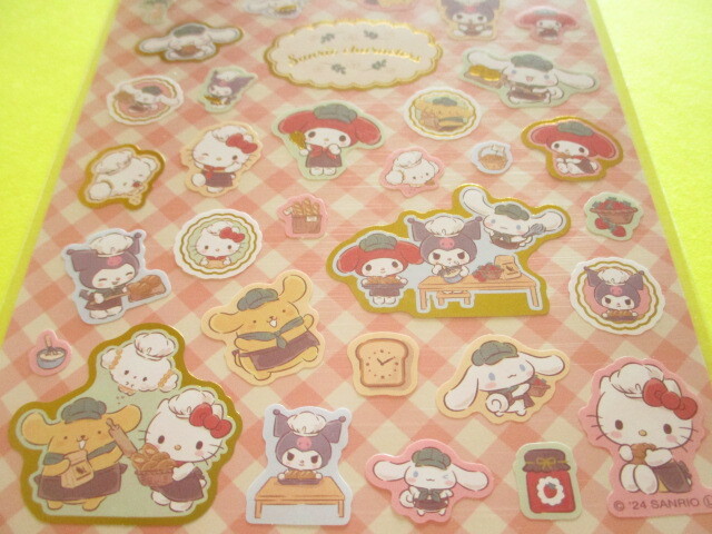 Photo: Kawaii Cute Stickers Sheet Sanrio *Sanrio Characters (Bakery)