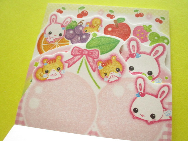Photo: Kawaii Cute Medium Memo Pad Crux *フワフワらびちゃん (129902)