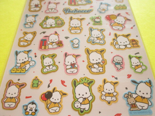 Photo: Kawaii Cute Stickers Sheet Sanrio *Pochacco (みんなでパーティー)